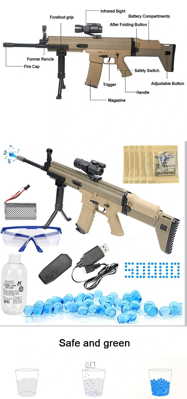 Wholesale Water Gel Paintball Blaster Soft Bullet Bb Safe Battery Electric Automatic Shooting Gun Toy Sniper Rifle That Look Realfor Kid Boy Adult