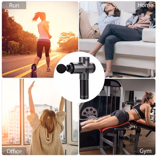 최고의 무선 핸들 스포츠 전기 부스터 임펄스 타악기 딥 티슈 진동 바디 근육 마사지 건